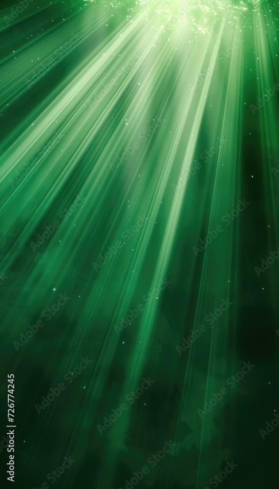 Abstract minimalistic green rays and beams backdrop, spotlight background with lasers and beams Abstract minimalistic green rays and beams backdrop, spotlight background with lasers and beams