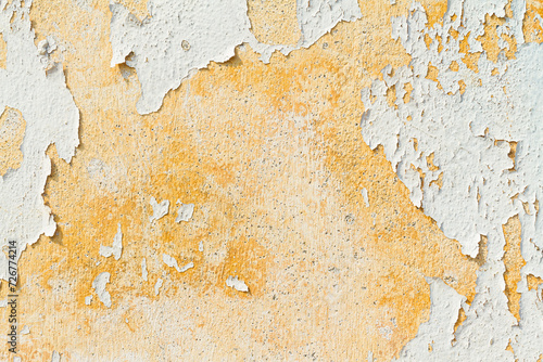 Time-worn paint texture, close-up photo
