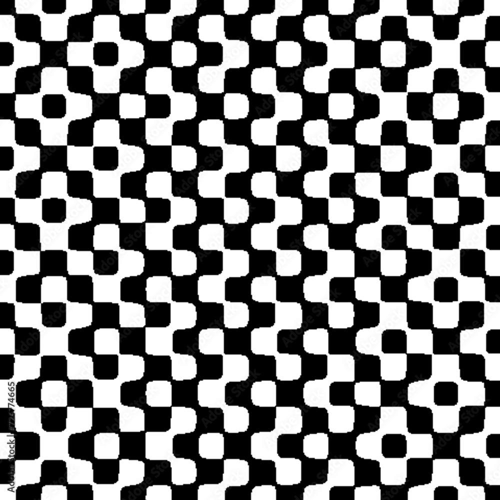 Fototapeta premium An abstract black and white halftone grunge texture background image.