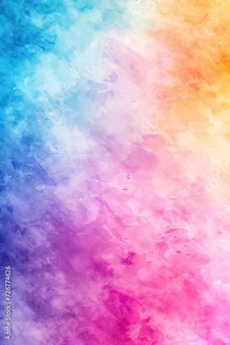 Vertical watercolor abstract background, an artistic and vibrant scene showcasing watercolor strokes in various hues.