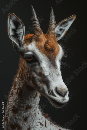 Digital photography of a antilope. AI generated