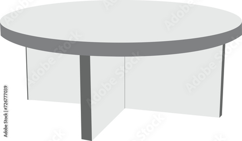 Wooden table illustration on white background.home decor furniture. Dining kitchen desk, restaurant and coffee tables vector .