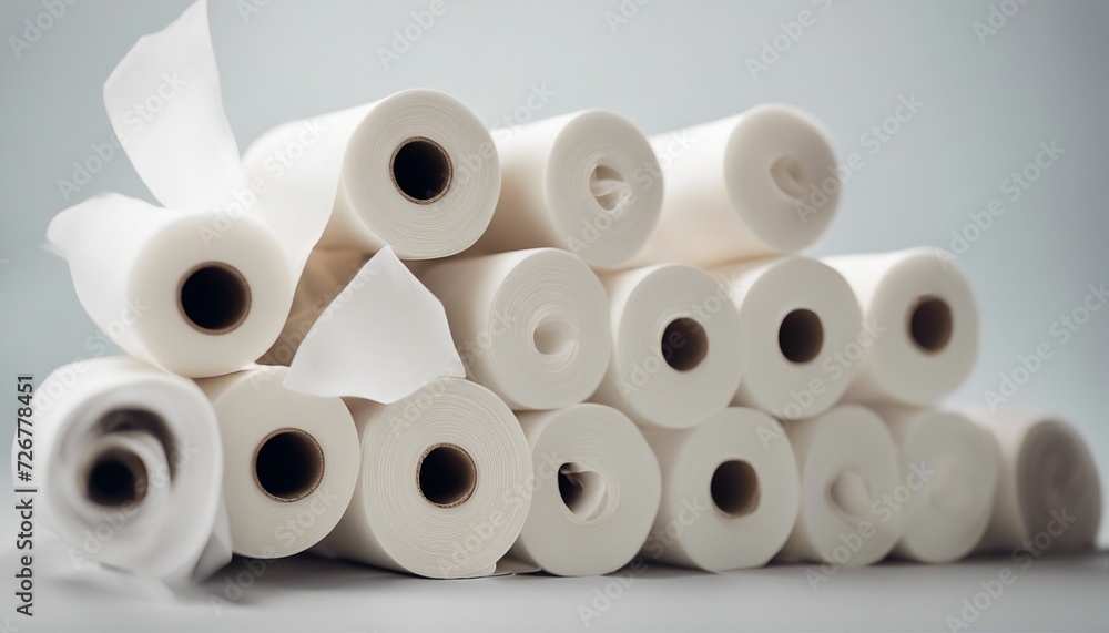 toilet paper in rolls, isolated white background
toilet paper in rolls, isolated white background
