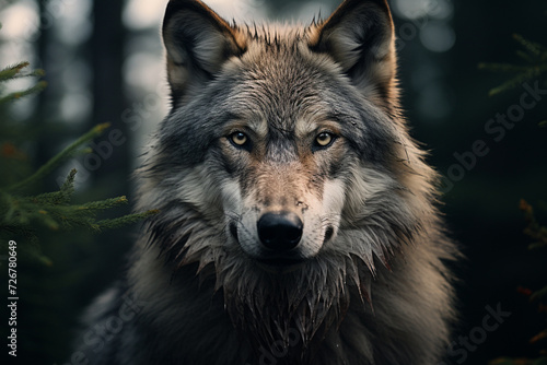 wolf carnivorous mammal of the canid family that obtains its food independently by actively searching for and pursuing its prey. angry forest grey zoo danger wildlife fear.