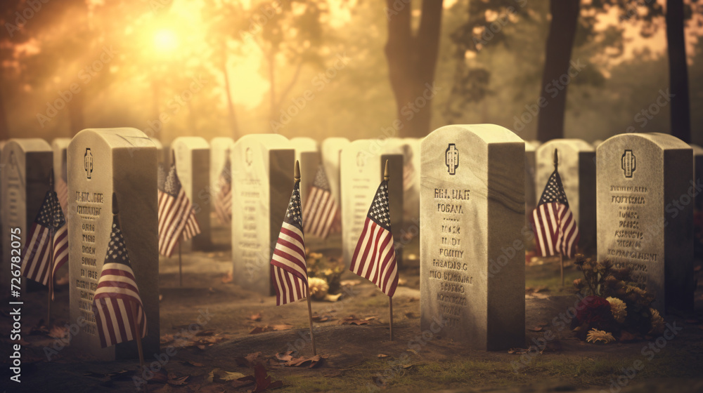 Naklejka premium Memorial Day Background 
