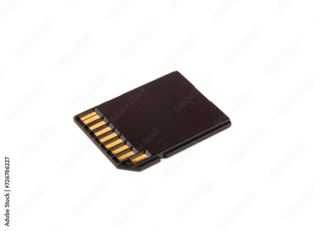 SD memory card. A card with metal contacts. The concept of memory cards for different equipment. SD memory card. A card with metal contacts. The concept of memory cards for different equipment.