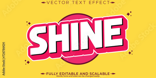 Retro vintage text effect, editable 70s and 80s text style