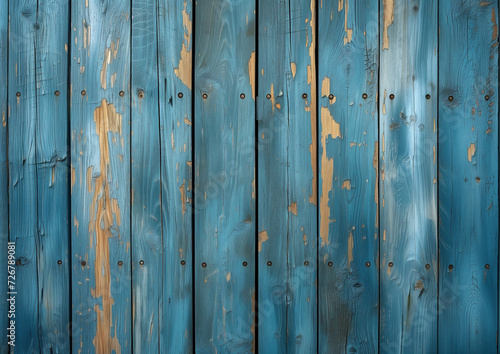 Weathered blue painted wood textured background 001