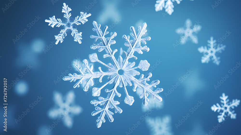 Snowflake background, snowflake border, winter holiday background, soft colors and dreamy atmosphere Snowflake background, snowflake border, winter holiday background, soft colors and dreamy atmosphere