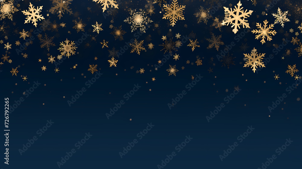 Wonderful scene formed by snowflakes, winter background Wonderful scene formed by snowflakes, winter background
