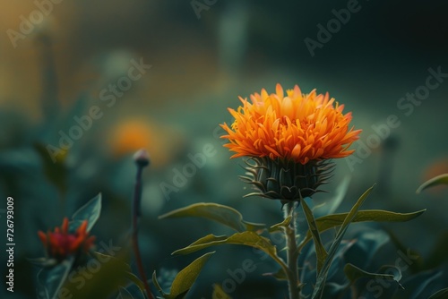 safflower growing outside