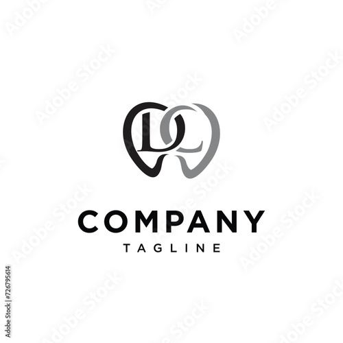 D C dental logo icon vector template.eps
