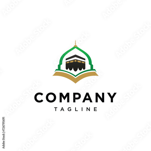 kaaba mecca ramadhan eid logo icon vector template.eps