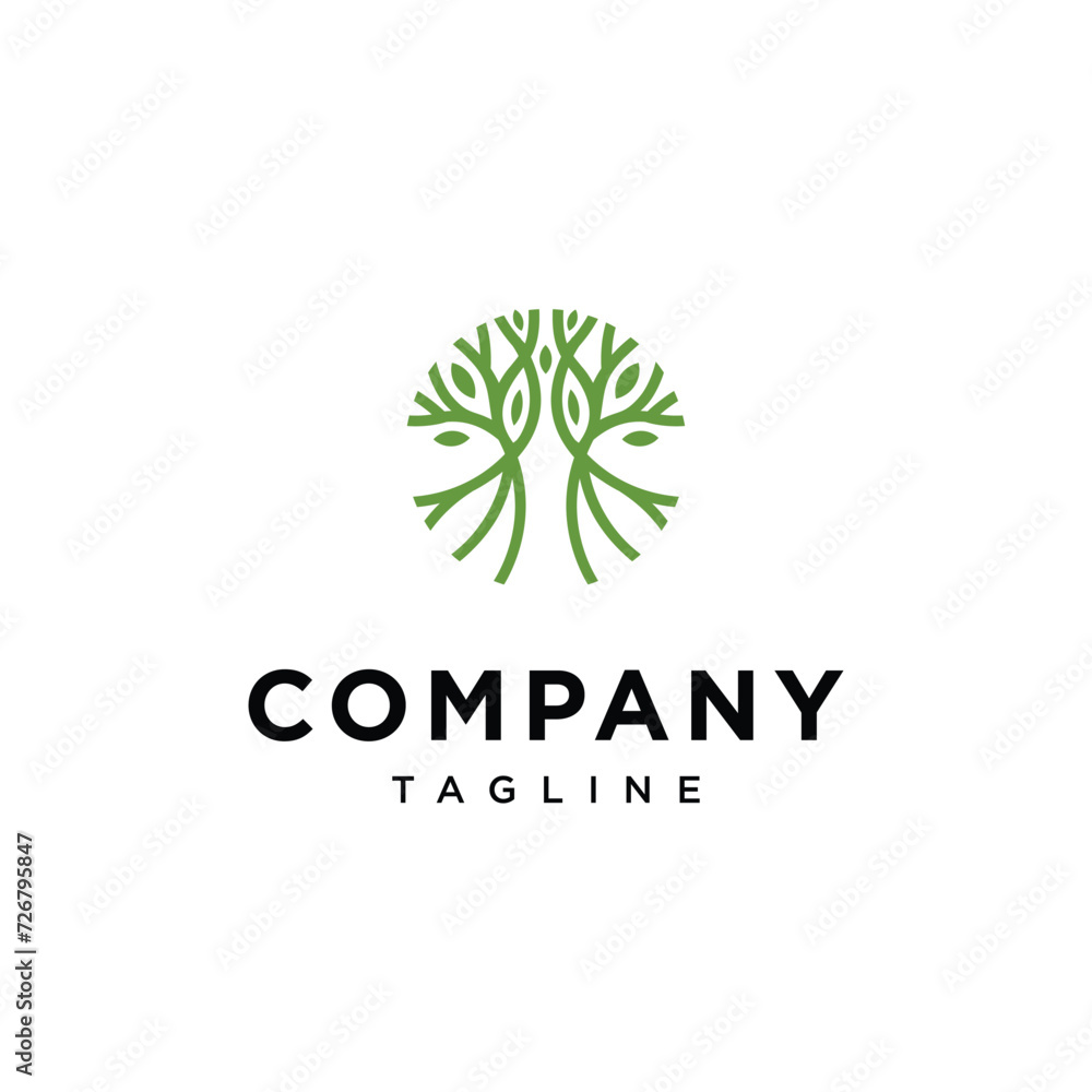 Line Tree logo icon vector template.eps Line Tree logo icon vector template.eps