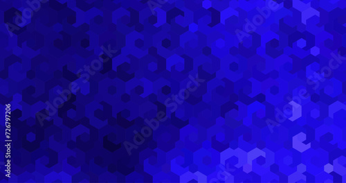 abstract elegant blue background with hex pattern