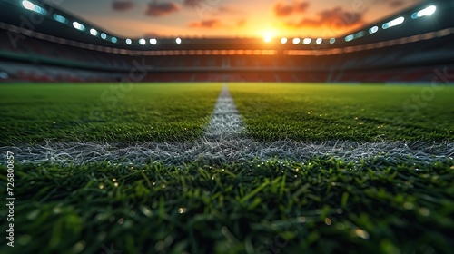 Soccer stadium field soccer background_1 : Generative AI