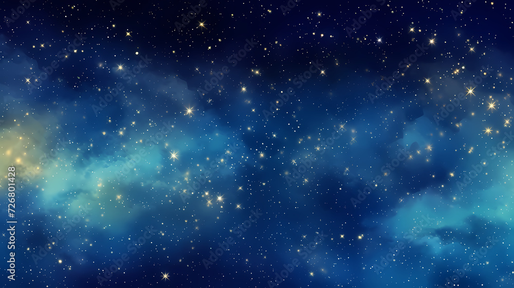 Naklejka premium Gradient abstract stars background, starry night sky