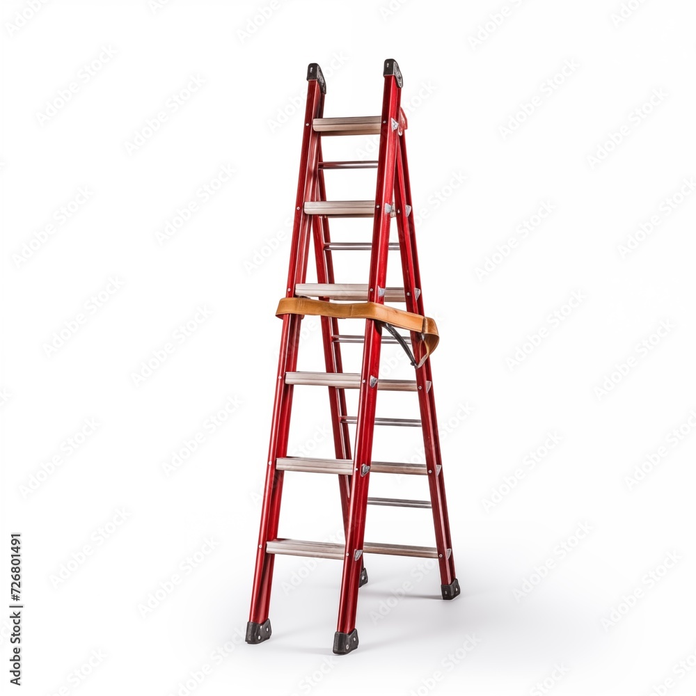 metal ladder illustration. firefighter equipment tools isolated white background metal ladder illustration. firefighter equipment tools isolated white background