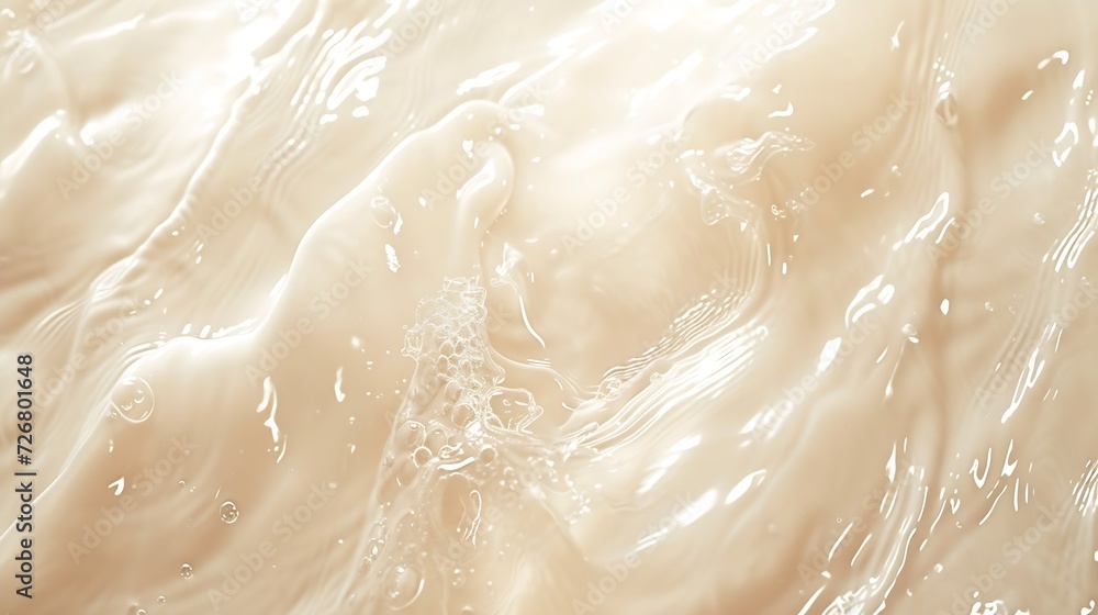 Abstract summer banner background Transparent beige clear water surface texture with ripples and splashes. Water waves in sunlight, copy space, top view. Cosmetics moisturizer micellar : Generative AI Abstract summer banner background Transparent beige clear water surface texture with ripples and splashes. Water waves in sunlight, copy space, top view. Cosmetics moisturizer micellar : Generative AI