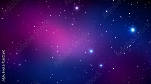 Mysterious star themed gradient background with countless twinkling stars © Derby