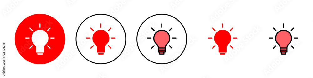 Lamp icon set illustration. Light bulb sign and symbol. idea symbol. Lamp icon set illustration. Light bulb sign and symbol. idea symbol.