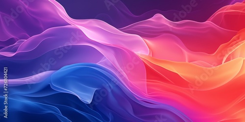 An wallpaper features abstract purple and blue waves, presented in the style of light red and light orange, superflat style, soft and rounded forms, and vibrant airy scenes. photo