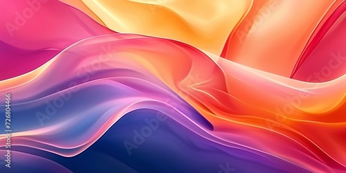 An abstract wallpaper screen features colorful waves, presented in the style of flat chromatic fields with light red and light navy hues, organic shapes, and curved lines. photo