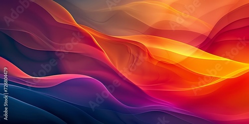 An abstract wallpaper screen features colorful waves, presented in the style of flat chromatic fields with light red and light navy hues, organic shapes, and curved lines.