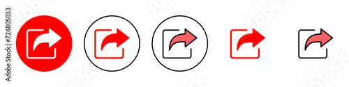 Share icon set illustration. Sharing sign and symbol
