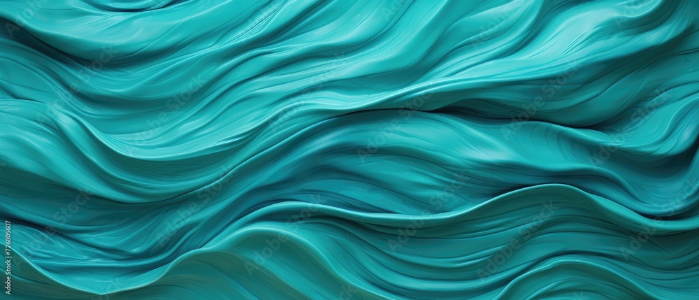 Detailed and intriguing, an abstract closeup of organic turquoise and aquamarine wooden waving waves, Ai Generated. Detailed and intriguing, an abstract closeup of organic turquoise and aquamarine wooden waving waves, Ai Generated.