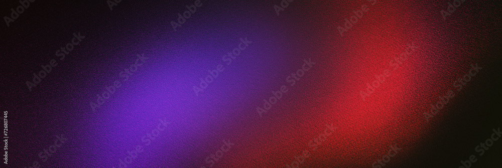 Black dark deep purple violet fire red abstract background. Noise grain grainy rough. Light bright neon glow glitter sparkle electric metal foil rich. Gradient ombre blend color.Wide banner. Panoramic