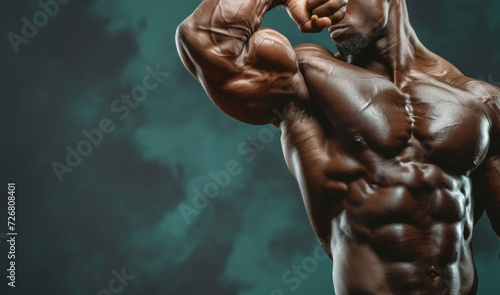 Muscular Man Posing With Hands