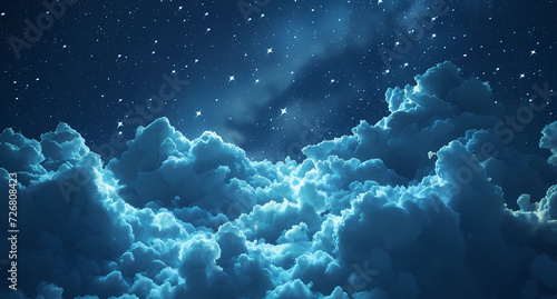 clouds against the night sky