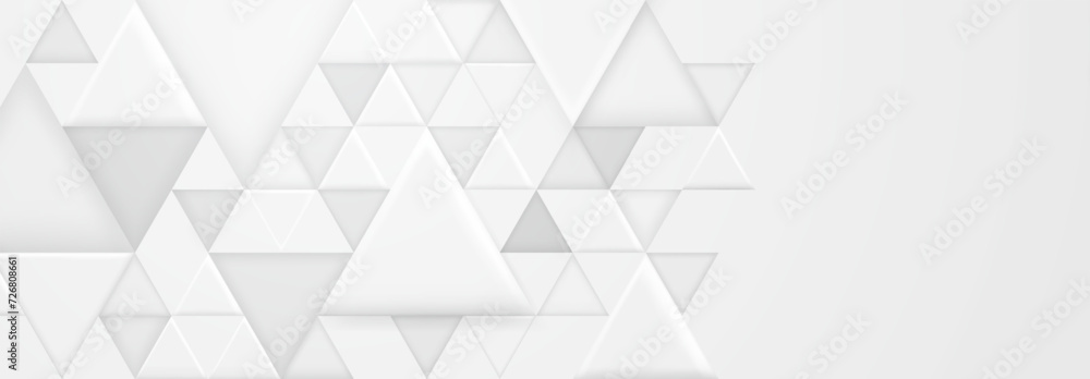 Abstract background with large and small triangular shapes in white colors Abstract background with large and small triangular shapes in white colors