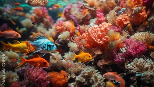 color photo of a mesmerizing underwater scene 