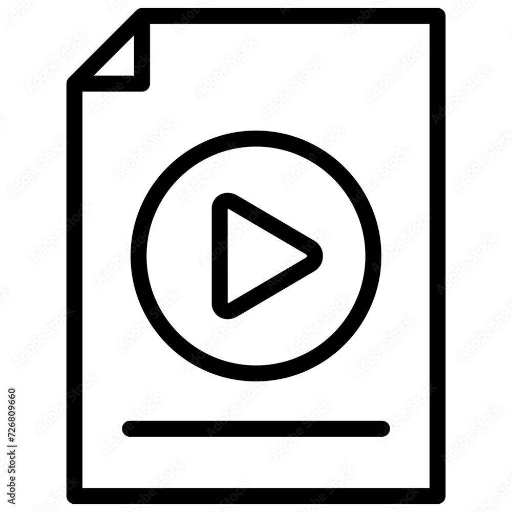 file icon illustration design with outline file icon illustration design with outline