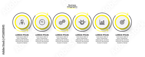 Business infographic design background template Vector