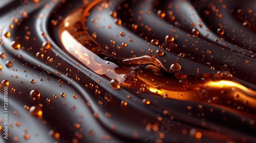 Wallpaper abstract background liquid chocolate color. photo