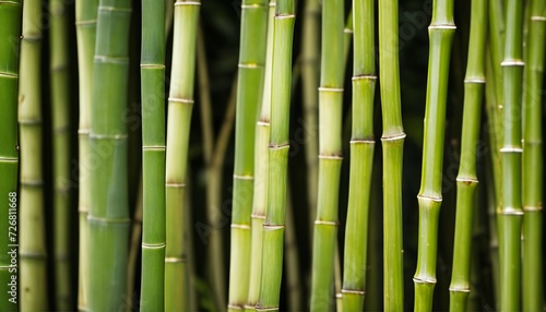 Textured bamboo background: A detailed close-up view of bamboo stalks