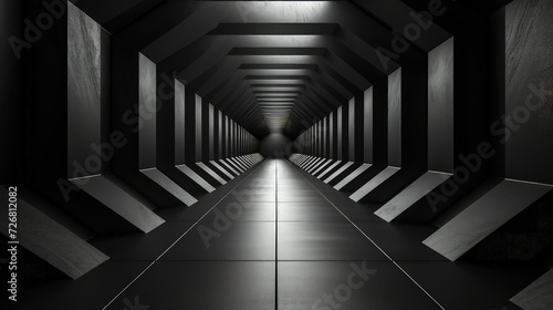 Futuristic Technology theme wallpaper background. futuristic hallway. © pengedarseni