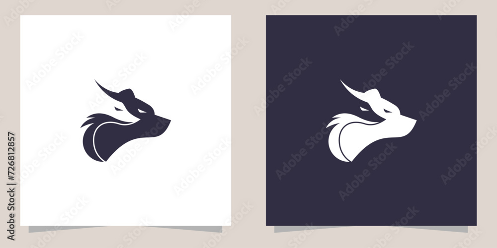 bear with fox logo design