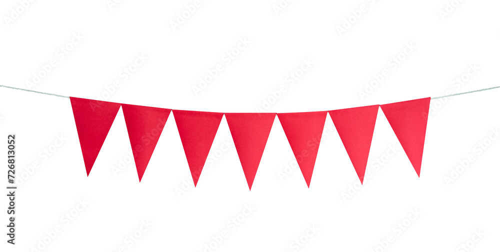 Fototapeta premium red triangle party flags element
