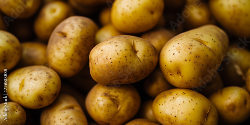 close up of potatoes  generative AI