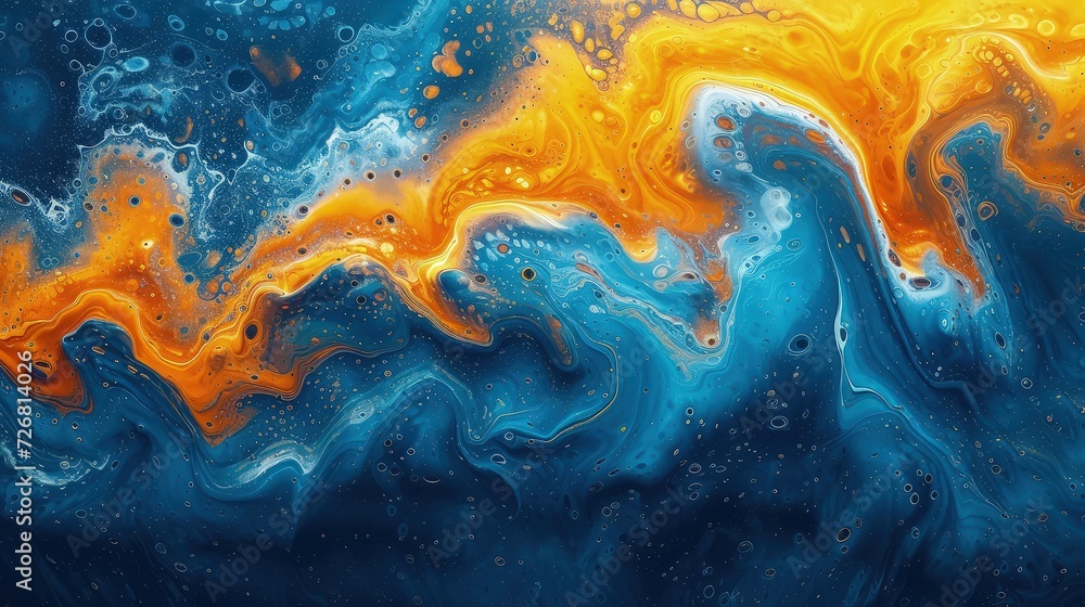 Wallpaper abstract paint background, yellow and blue accent Wallpaper abstract paint background, yellow and blue accent