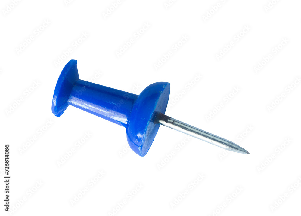 blue push pin isolated element blue push pin isolated element