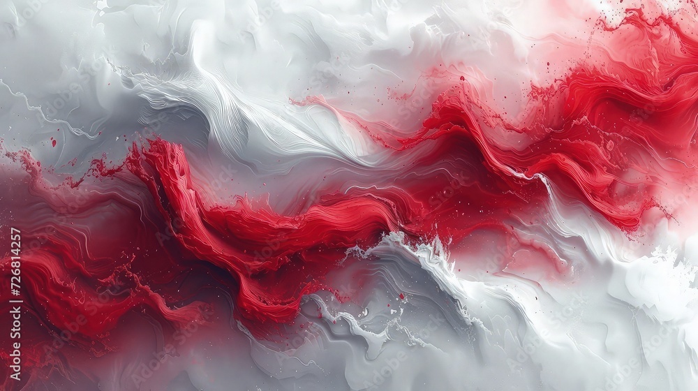 Wallpaper abstract paint background, red and white accent. Wallpaper abstract paint background, red and white accent.