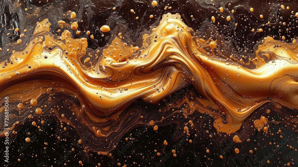 Wallpaper abstract paint background, liquid chocolate color. Wallpaper abstract paint background, liquid chocolate color.