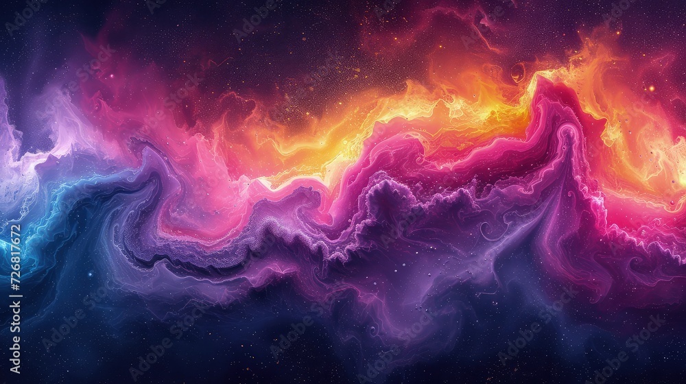 Wallpaper abstract paint background purple dark orange pink and blue, creative background.