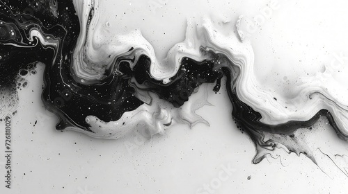 Wallpaper abstract paint background  black and white accent  creative background.