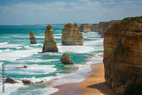 Beautiful landscapes along Great Ocean Road, Australia